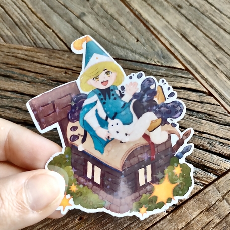 Coco ve Brushbuddy Hologram Sticker