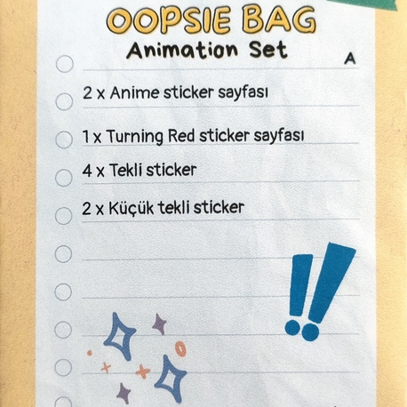 Oopsie Bag Animation Set (A-B)