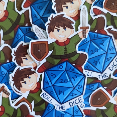 Roll The Dice (erkek) tekli sticker