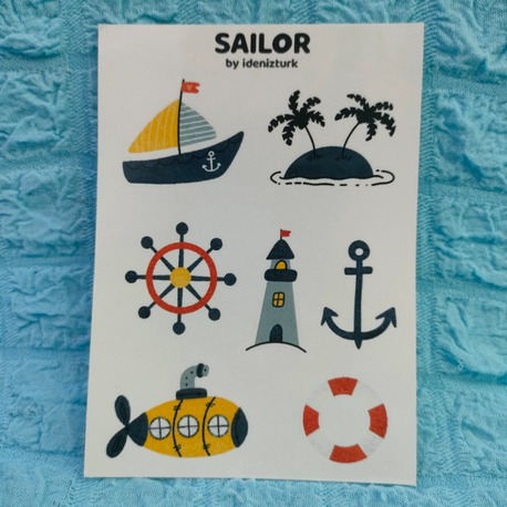 Sailor Sticker Sayfası