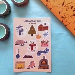 Cold Days Sticker Sayfası