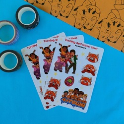 Turning Red (Kırmızı) Sticker Sayfası
