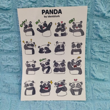 Panda Sticker Sayfası