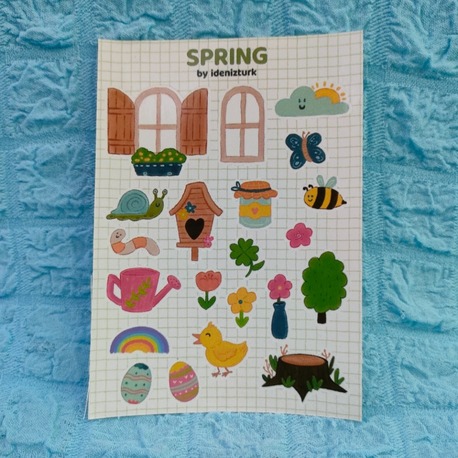 Spring Sticker Sayfası