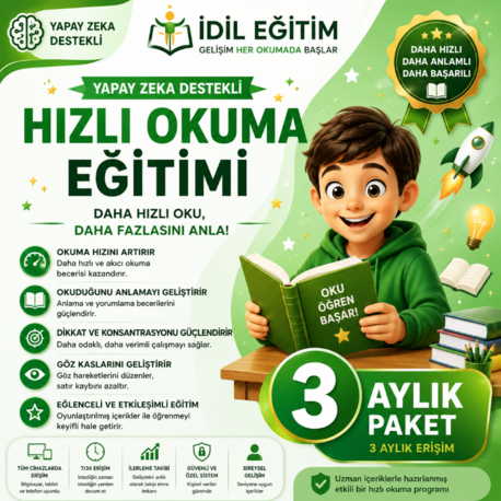 Online Hızlı Okuma Paketi (3 Aylık Paket)