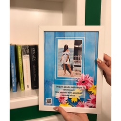 BAHAR Konseptli - igi QR Kodlu Yaşayan Tablo 21x30 