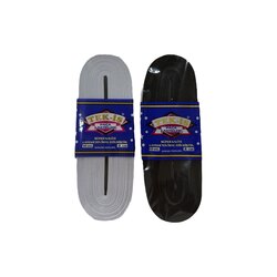 2CM TEK-İŞ 1. KALİTE DOKUMA LASTİK SİYAH - BEYAZ ( 10 METRE )