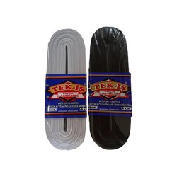 4CM TEK-İŞ 1. KALİTE DOKUMA LASTİK SİYAH - BEYAZ ( 10 METRE )