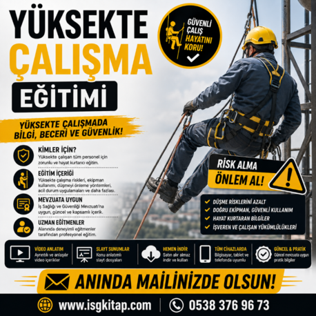 YÜKSEKTE ÇALIŞMA EĞİTİMİ SLAYT+VİDEO PAKETİ