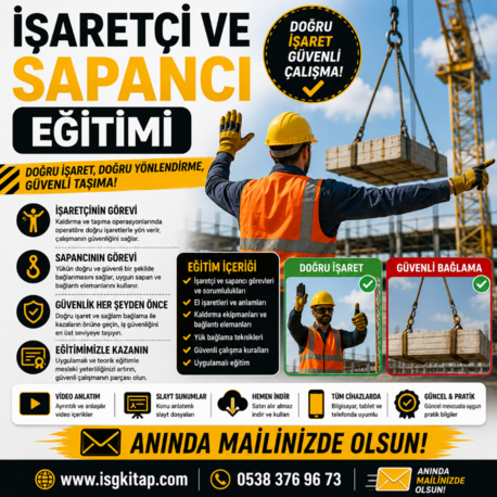 İŞARETÇİ SAPANCI EĞİTİMİ SLAYT+VİDEO PAKETİ