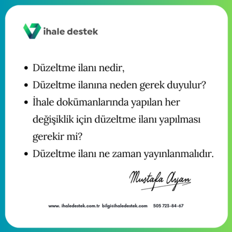 Düzeltme ilanı hakkında merak edilen konular