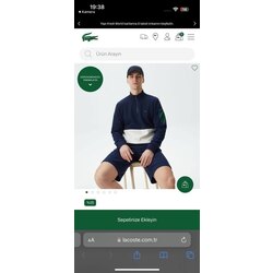Lacoste Yarım Fermuar 