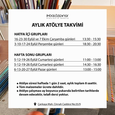 Aylık Alevde Cam Boncuk Yapımı Atölyesi