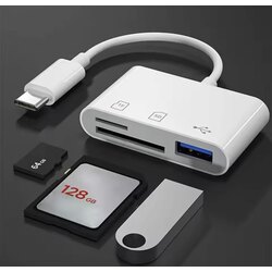 Type-C 3in1 Çevirici Dönüştürücü Adaptör