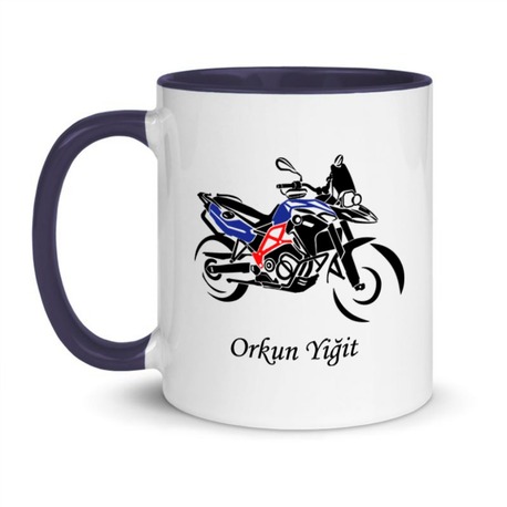 Kişiye Özel İsimli Hediyelik – Enduro Motosiklet Temalı Kupa, Mug, Bmw, Gs