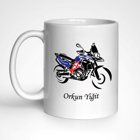 Kişiye Özel İsimli Hediyelik – Enduro Motosiklet Temalı Kupa, Mug, Bmw, Gs