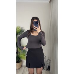 ACI KAHVE İÇ GÖSTERMEZ TAM BOY BLUZ