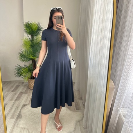 FUL LİKRALI İÇ GÖSTERMEZ PRENSES ELBİSE