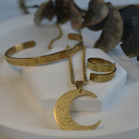 Ayet-el Kürsi & İnşirah Set/ Gold Kaplama