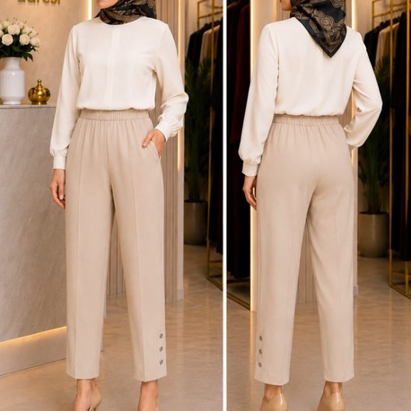 Zımbalı Pantolon