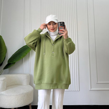 ZEYTİN YEŞİLİ / ÇITÇITLI SWEAT