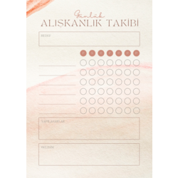 Alışkanlık Takip Çizelgesi