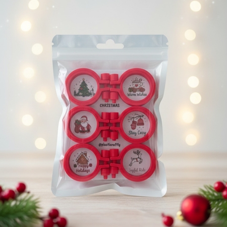 Christmas 6 lı nakış anahtarlık kasnağı