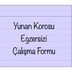 Yunan Korosu Egzersizi