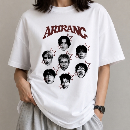 Bts arirang baskılı tişört 