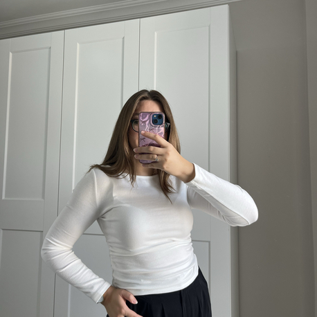Dilvin Kayık Yaka Büzgülü Body