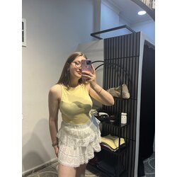 Dantel detaylı şort etek 