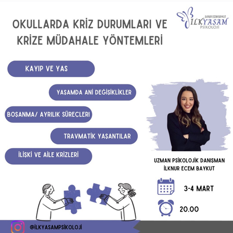 OKULLARDA KRİZ DURUMLARI VE MÜDAHALE YÖNTEMLERİ