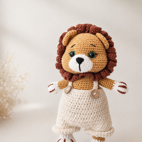 Amigurumi Aslan  | El Yapımı Organik Oyuncak