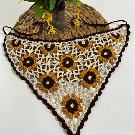 Ayçiçeği bandana krem