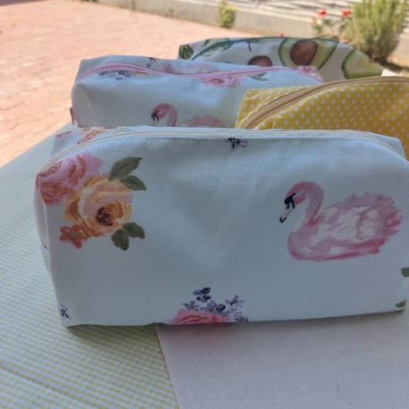 Flamingo desen makyaj çantası/organizer