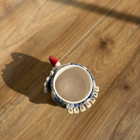 kahve , çay bardağı kılıfı ( isimli)