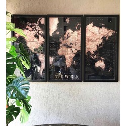 Cam baskı 3 lü tablo