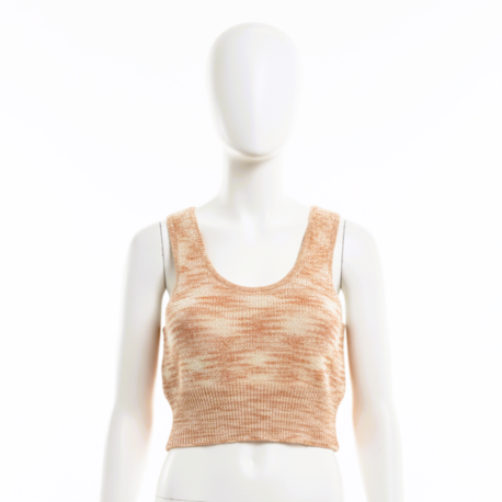 Kadın Askılı Crop Triko Bluz Büstiyer