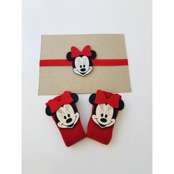 MİNNİE MOUSE SETİ KIRMIZ