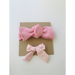 PEMBE BANDANA SETİ