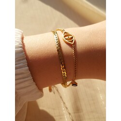 GOLD GÖZ DETAYLI BİLEKLİK 