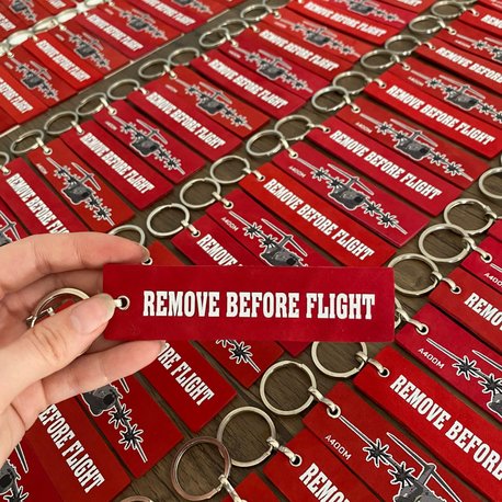 Remove Before Flight- A400M Hakiki Deri Anahtarlık
