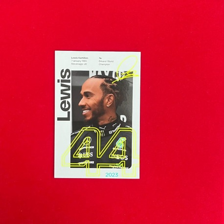 Lewis Hamilton 2023 İmzalı Kart 