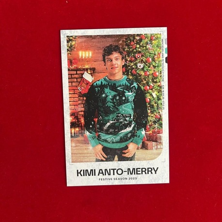 Mercedes Kimi Antonelli Christmas Kartı