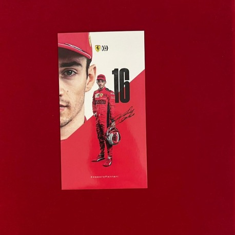 Charles Leclerc – Ferrari 2019 İmzalı Sürücü Kartı