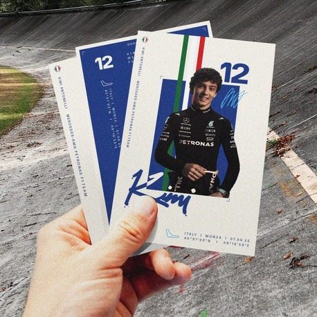 Kimi Antonelli Monza (Italy) 2025 Limited Edition Driver Card