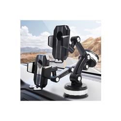 Store Universal Çok Fonksiyonlu Araç İçi Telefon Tutucu - 360° Dönebilen, Vakumlu ve Ayarlanabilir
