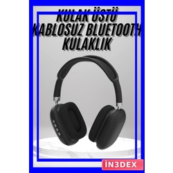 Bluetooth Kulak Üstü Kulaklık SD Kart Girişli Yumuşak Pedli Kablosuz