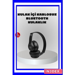 P47 Bluetooth 5.0 Kablosuz Kulaklık TF Kart ve Mikrofon Desteği
