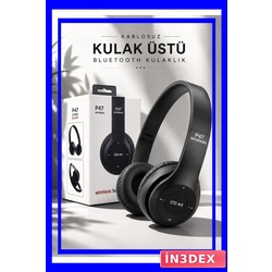 Ergonomik Bluetooth Kulaklık TF Kart ve AUX Girişli Kulak Üstü